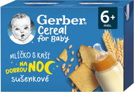 GERBER Cereal milk with porridge biscuit Goodnight 2×200 ml - Baby Food