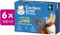 GERBER Cereal mlíčko s kaší s příchutí kakaa 6× (2× 200 ml) - Tekutý příkrm