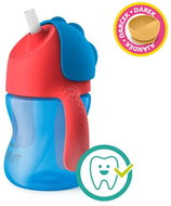 Philips AVENT Mug with flexible straw 200 ml boy + gift Petite&Mars bowl 6m+ - Children's Water Bottle