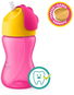 Philips AVENT Hrneček s ohebným brčkem 300 ml dívka + dárek Petite&Mars miska 6m+ - Láhev na pití pro děti