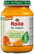 HOLLE Bio sütőtök püré rizzsel 190 g - Bébiétel