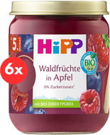 HiPP BIO SUPEROVOCE Jablko jahody, borůvky a maliny od uk. 4.-6. měsíce, 6× 160 g - Příkrm