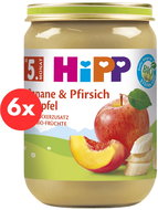 HiPP BIO Apples with bananas and peaches from 4 - 6 months, 6× 190 g - Baby Food