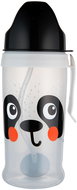Canpol babies Non-dispensing cup with straw and weight BabiesBoo 350 ml Panda - Children's Water Bottle