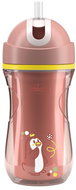 CHICCO Sport cup with straw 266 ml, pink - Baby cup