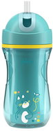 CHICCO Sport cup with straw 266 ml, teal - Baby cup