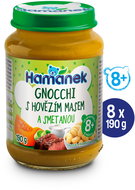 HAMÁNEK Gnocchi with beef in cream sauce 8 × 190 g - Baby Food