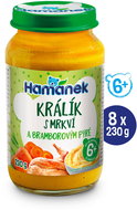 HAMÁNEK Rabbit with carrot and potato puree 8 × 230 g - Baby Food