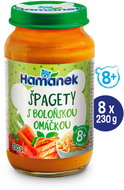 HAMÁNEK Spaghetti with bolognese sauce 8 × 230 g - Baby Food