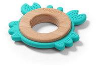 BabyOno Wooden-Silicone Crab - Baby Teether