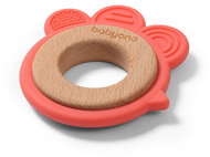 BabyOno Wooden-Silicone Hen - Baby Teether