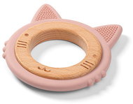 BabyOno dřevěno-silikonové Kitten - Kousátko