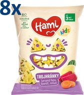 HAMI Triplets beetroot, spinach, carrot 8×30 g - Crisps for Kids