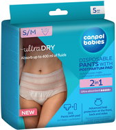 Canpol babies Disposable postpartum panties with insert 2in1 S/M 5 pcs - Postpartum Underwear