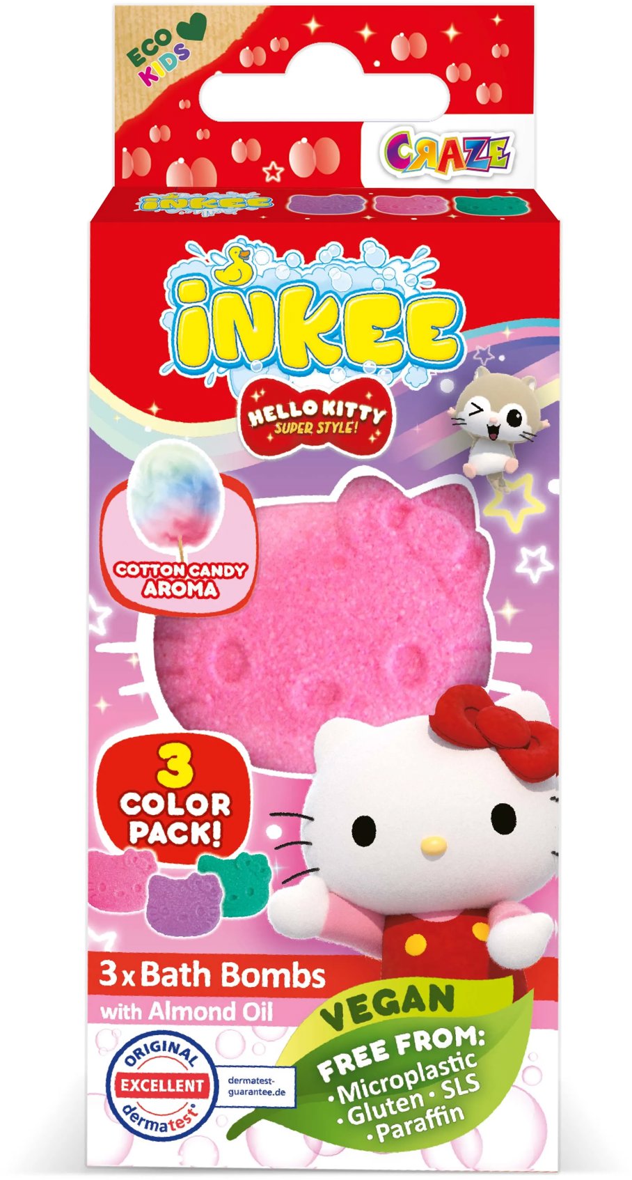 CRAZE Inkee Hello Kitty 3× 15 g