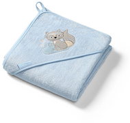 BabyOno Bambusz kapucnival 100 × 100 cm, kék - Gyerek fürdőlepedő