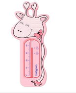 BabyOno water thermometer giraffe, pink - Bath Therometer