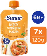 Sunar starter sweet potatoes with chicken 6m+, 7×120 g - Meal Pocket