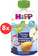 HiPP BIO Hippies Apple-Pear-Dragon Fruit-Blackcurrant 8×100 g - Meal Pocket