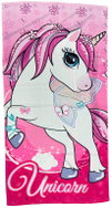 FARO Unicorn towel 70 × 140 cm, pink - Children's Bath Towel