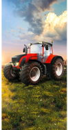 FARO Towel Tractor red 70 × 140 cm - Children's Bath Towel