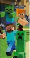 HALANTEX Minecraft towel Ale × 70 × 140 cm - Children's Bath Towel