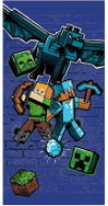 AYMAX Minecraft Ender Dragon Supersoft towel 70 × 140 cm, microfiber - Children's Bath Towel