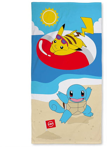 HALANTEX Osuška Pokémon Pikachu Beach 70 × 140 cm - Dětská osuška - Hlavní obrázek