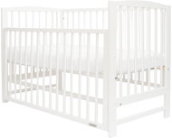 New Baby Baby cot LILLY with removable sidewall, white - Cot