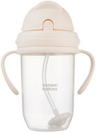 Canpol babies non-spillable cup with straw and weight cream 270 ml - Mug