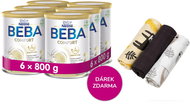 BEBA COMFORT 2 5HMO (6× 800 g) + T-TOMI látkové pleny - Kojenecké mléko
