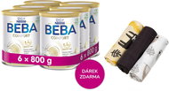 BEBA COMFORT 4 5HMO (6×800 g) + T-TOMI cloth diapers - Baby Formula