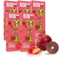 Snail BOB apple-strawberry 5×30 g - Fruit Snack for Kids