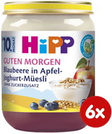 HiPP BIO Muesli with apple, blueberries and yoghurt, 6×160 g - Baby Food
