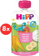 HiPP Organic peach banana mango yoghurt, 8×100 g - Meal Pocket
