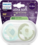 Philips AVENT SCF094/01 Ultrasoft nighttime 0-6 m, 2 pcs - Baby Pacifier