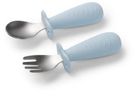 BabyOno spoon and fork, blue - Children's Cutlery