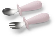 BabyOno spoon and fork, pink - Children's Cutlery