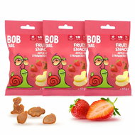 Snail Bob fruit snack apple-strawberry 3×40 g - Fruit Snack for Kids