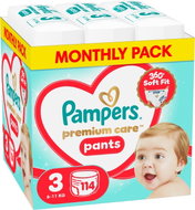 PAMPERS Premium Care Pants size 3 (114 pcs) - Nappies