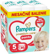 PAMPERS Premium Care Pants veľ. 5 (80 ks) - Plienkové nohavičky