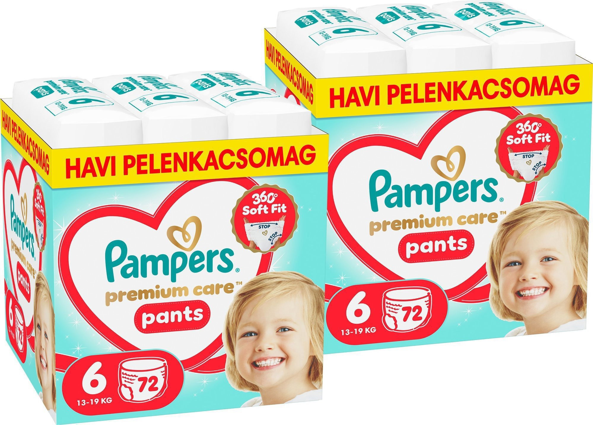 PAMPERS Premium Care Pants bugyipelenka 6-os méret (144 db)