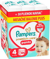 PAMPERS Premium Care Pants veľ. 4 (124 ks) - Plienkové nohavičky