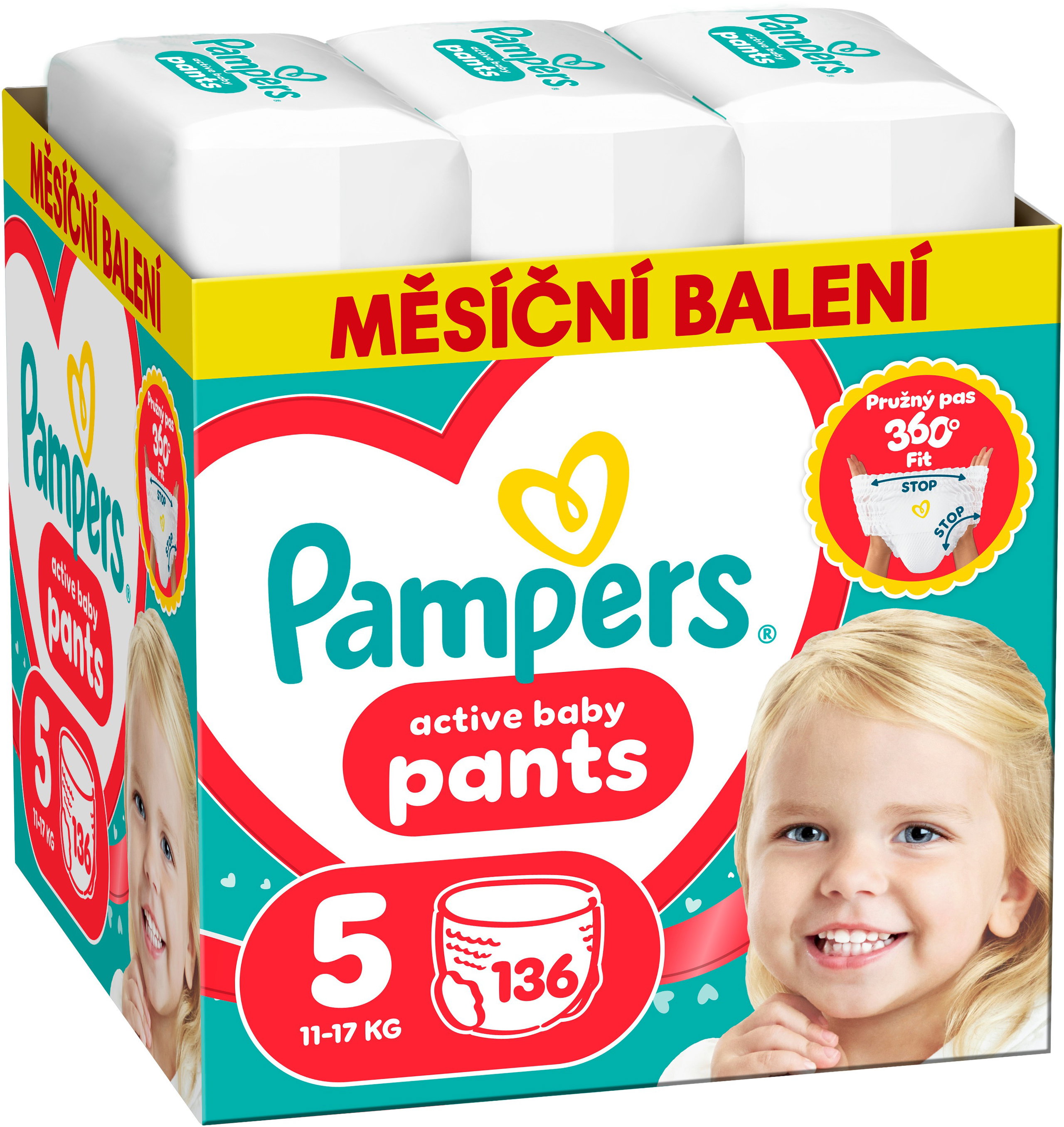 PAMPERS Pants vel. 5 (136 ks)