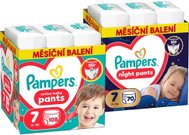 PAMPERS Pants Night vel. 7 (70 ks) + PAMPERS Pants vel. 7 (108 ks) - Jednorázové pleny