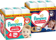 PAMPERS Pants Night 4 (104 db) + PAMPERS Pants 4 (156 db) - Eldobható pelenka