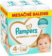 PAMPERS Premium Care veľ. 4 (156 ks) - Jednorazové plienky