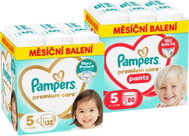 PAMPERS Premium Care Pants vel. 5 (80 ks) + PAMPERS Premium Care vel. 5 (132 ks) - Jednorázové pleny