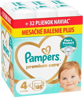 PAMPERS Premium Care veľ. 4 (188 ks) - Jednorazové plienky