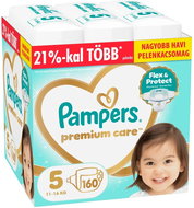 PAMPERS Premium Care 5 (160 db) - Eldobható pelenka